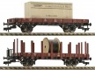 520956 Fleischmann Set of 2 flat cars type R02 with load